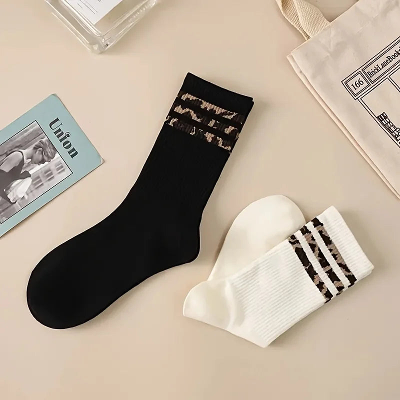 Lot de 4 paires de chaussettes léopard